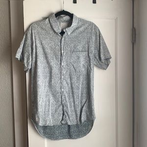 Billy Reid Short Sleeve Shirt-Medium-Cool Pattern